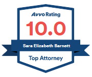 AVVO rating 10.0 Sara Elizabeth Barnett Top Attorney
